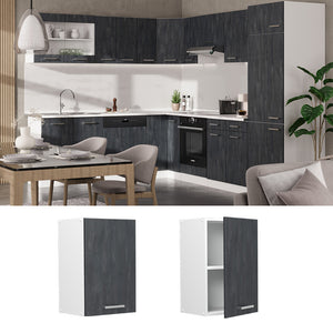 Vicco Pensile da cucina Calcestruzzo nero 40 cm