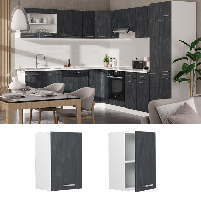 Vicco Pensile da cucina Calcestruzzo nero 40 cm