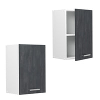 Vicco Pensile da cucina Calcestruzzo nero 40 cm