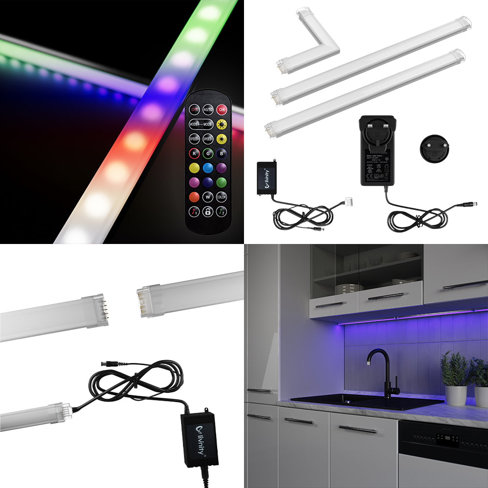 Vicco Striscia LED Bianco 55 cm Pacchetto iniziale