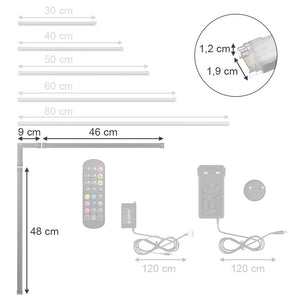 Vicco Striscia LED Bianco 55 cm