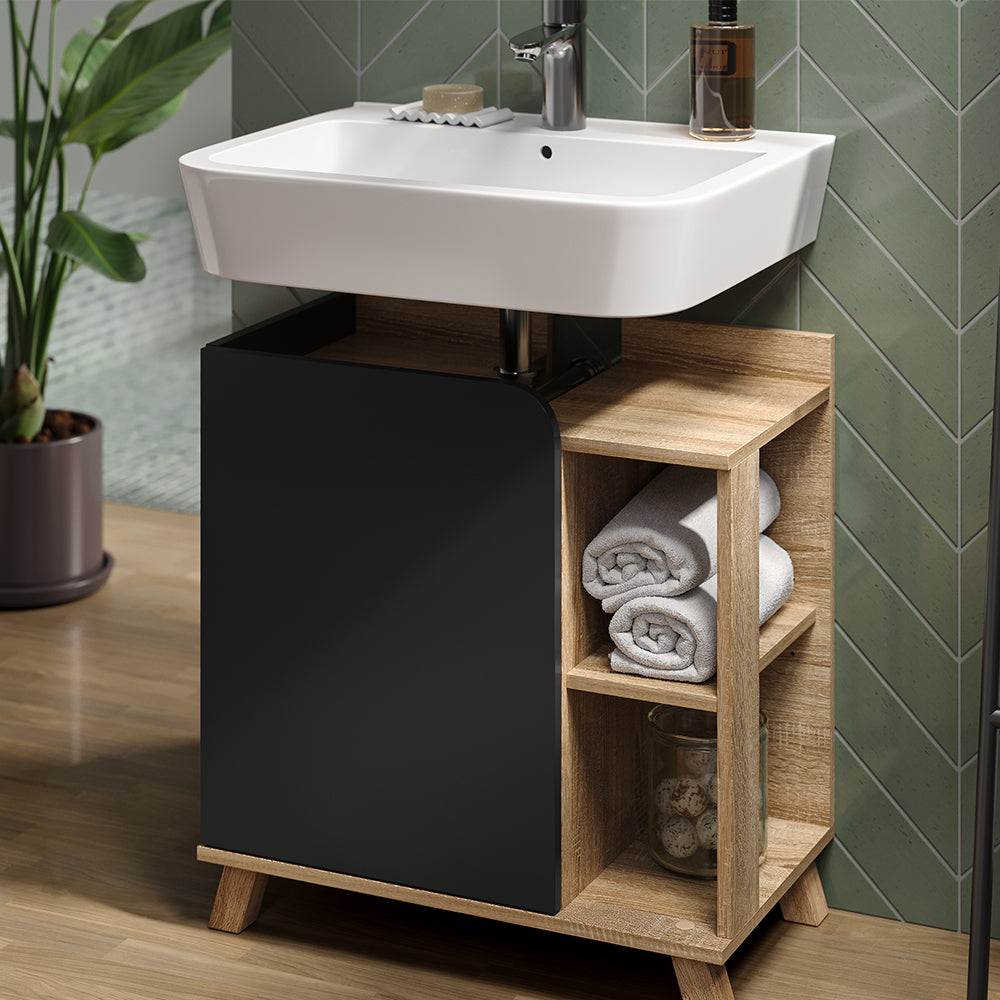 Vicco Set di mobili da bagno Antracite 2 parti