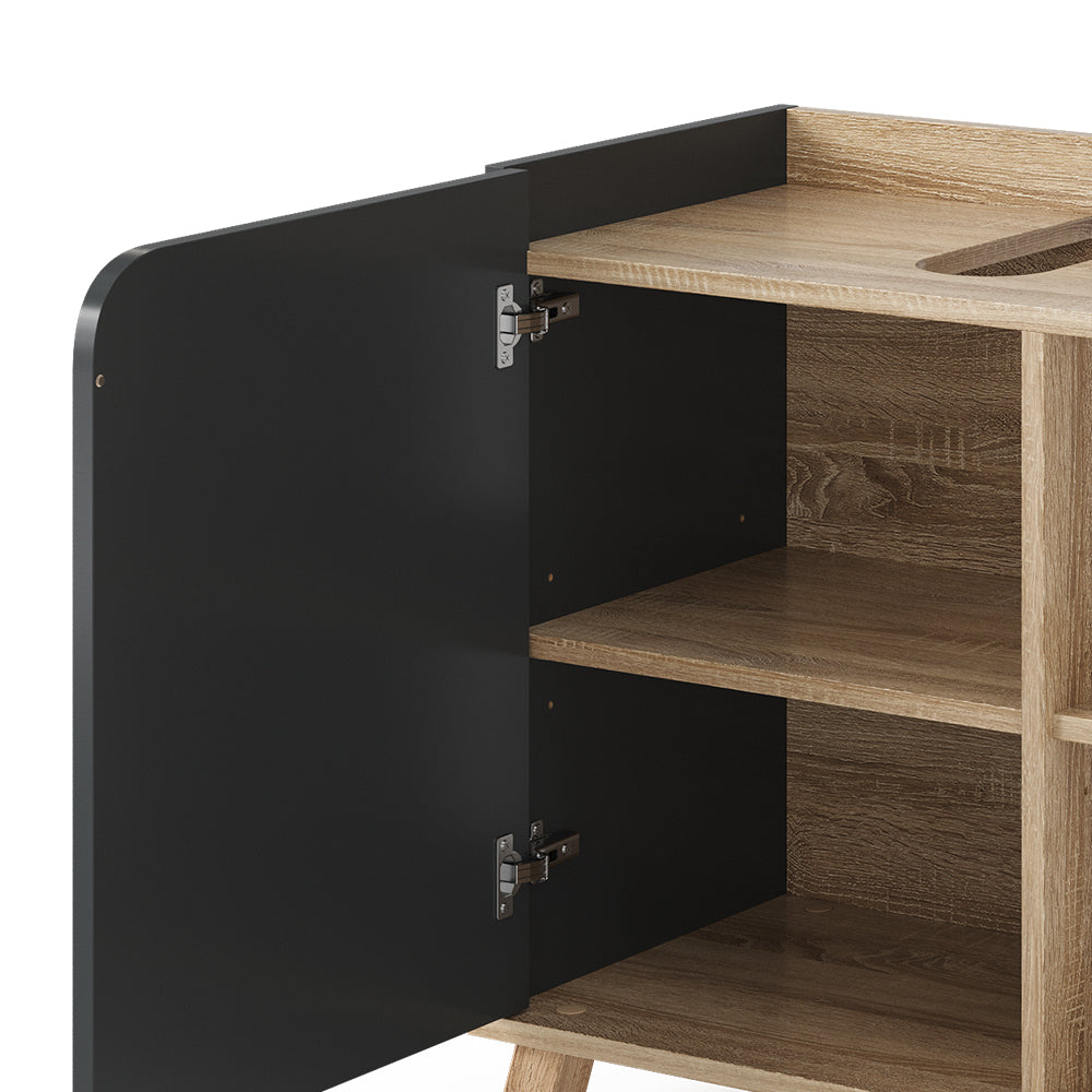 Vicco Set di mobili da bagno Antracite 2 parti