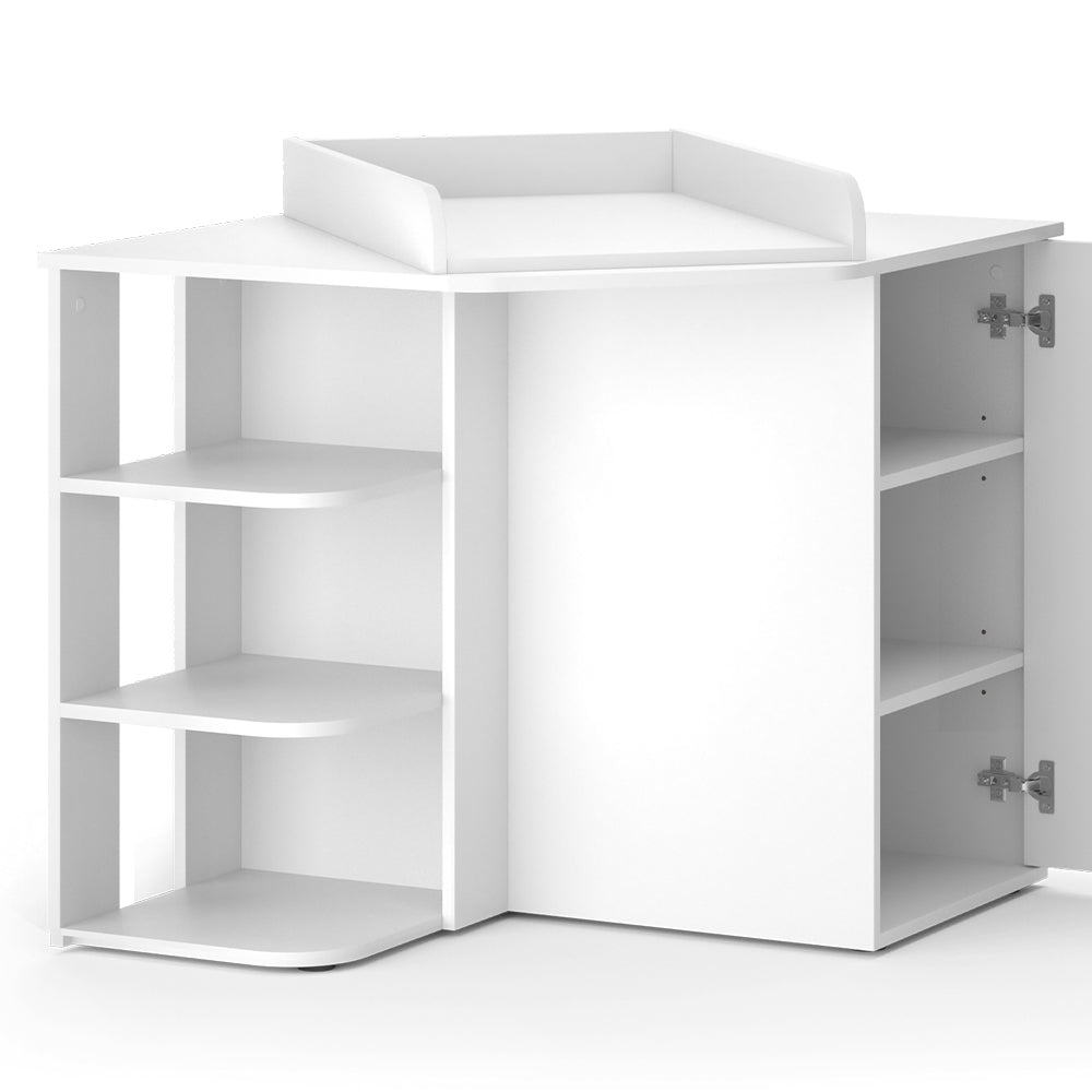 Vicco Fasciatoio Bianco 85 x 77.3 cm con porta e vani aperti