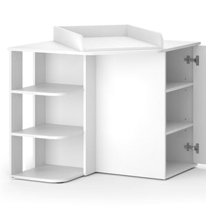 Vicco Fasciatoio Bianco 85 x 77.3 cm con porta e vani aperti