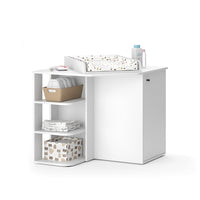 Vicco Fasciatoio Bianco 85 x 77.3 cm con porta e vani aperti