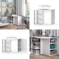 Vicco Fasciatoio Bianco 85 x 77.3 cm con porta e vani aperti