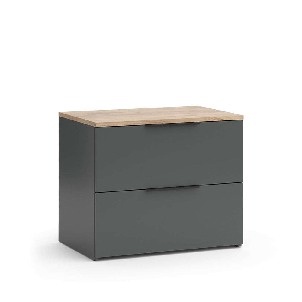 Vicco Credenza Antracite 60 x 50 cm con 2 cassetti