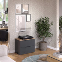 Vicco Credenza Antracite 60 x 50 cm con 2 cassetti