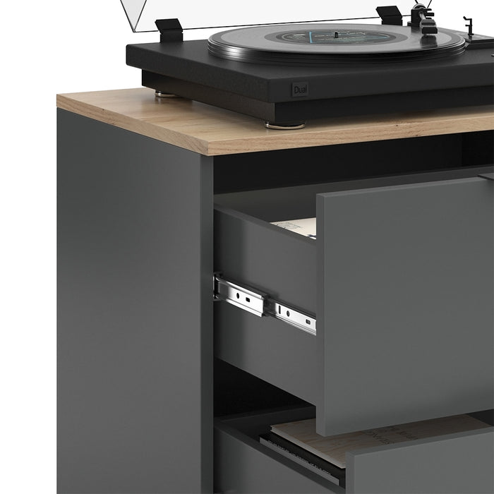 Vicco Credenza Antracite 60 x 50 cm con 2 cassetti