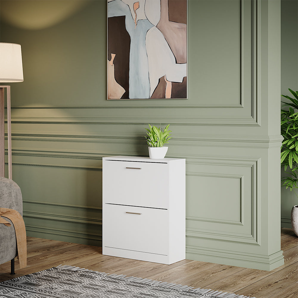 Vicco Armadio per le scarpe Bianco 59 x 72.5 cm 2 scomparti