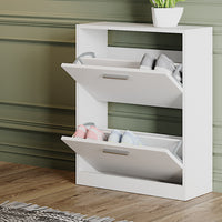 Vicco Armadio per le scarpe Bianco 59 x 72.5 cm 2 scomparti