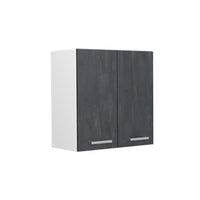 Vicco Pensile da cucina Calcestruzzo nero 60 cm
