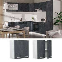 Vicco Pensile da cucina Calcestruzzo nero 60 cm