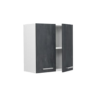 Vicco Pensile da cucina Calcestruzzo nero 60 cm