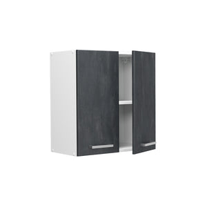 Vicco Pensile da cucina Calcestruzzo nero 60 cm