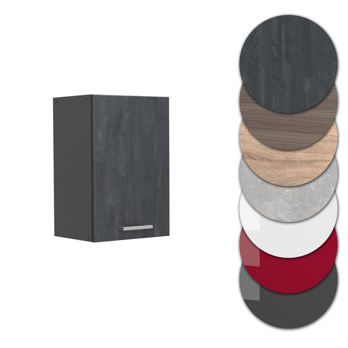 Vicco Pensile da cucina Calcestruzzo nero 40 cm