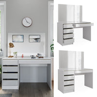 Vicco Tavolo da toilette Bianco/Oro 55 cm con specchio