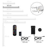 Vicco Striscia LED Bianco 40 cm con starter pack