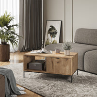 Vicco Tavolino Quercia vichinga 90 x 50 cm con un cassetto