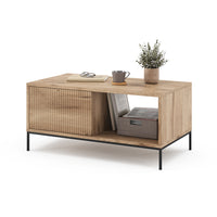 Vicco Tavolino Quercia vichinga 90 x 50 cm con un cassetto