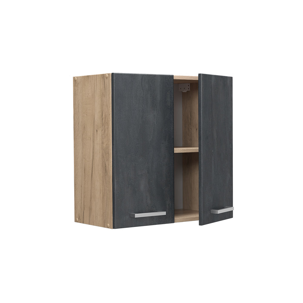 Vicco Pensile da cucina Calcestruzzo nero 60 cm