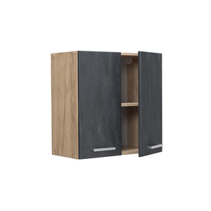 Vicco Pensile da cucina Calcestruzzo nero 60 cm