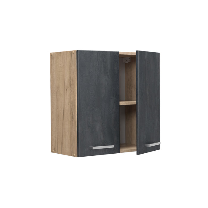 Vicco Pensile da cucina Calcestruzzo nero 60 cm