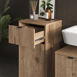 Vicco Set di mobili da bagno Quercia vichinga 3 pezzi, con cabinet midi
