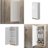 Vicco Mobile bagno Bianco lucido/oro power oak 81.6 x 35 cm con porta