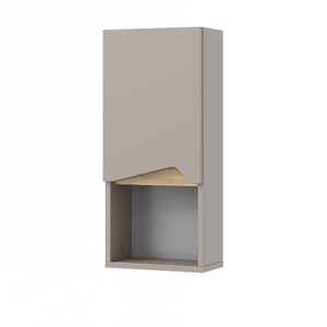 Vicco Mobile bagno Grigio 30 x 67 cm con porta e vano aperto
