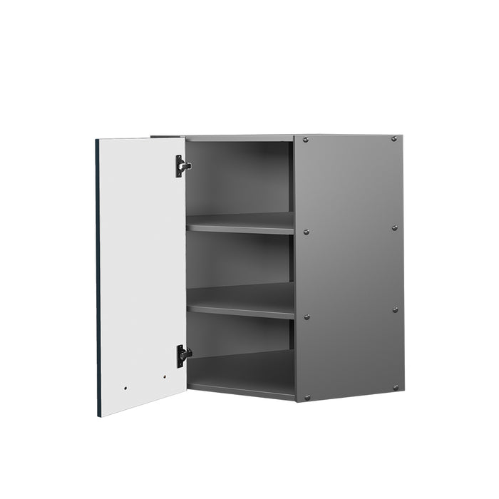 Vicco Mobile angolare da cucina Blu scuro lucido 57 cm