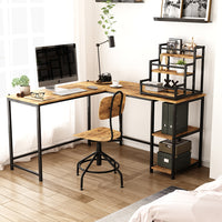 Vicco Scaffale per scale Rovere rustico 33 x 34 cm con 3 scomparti aperti