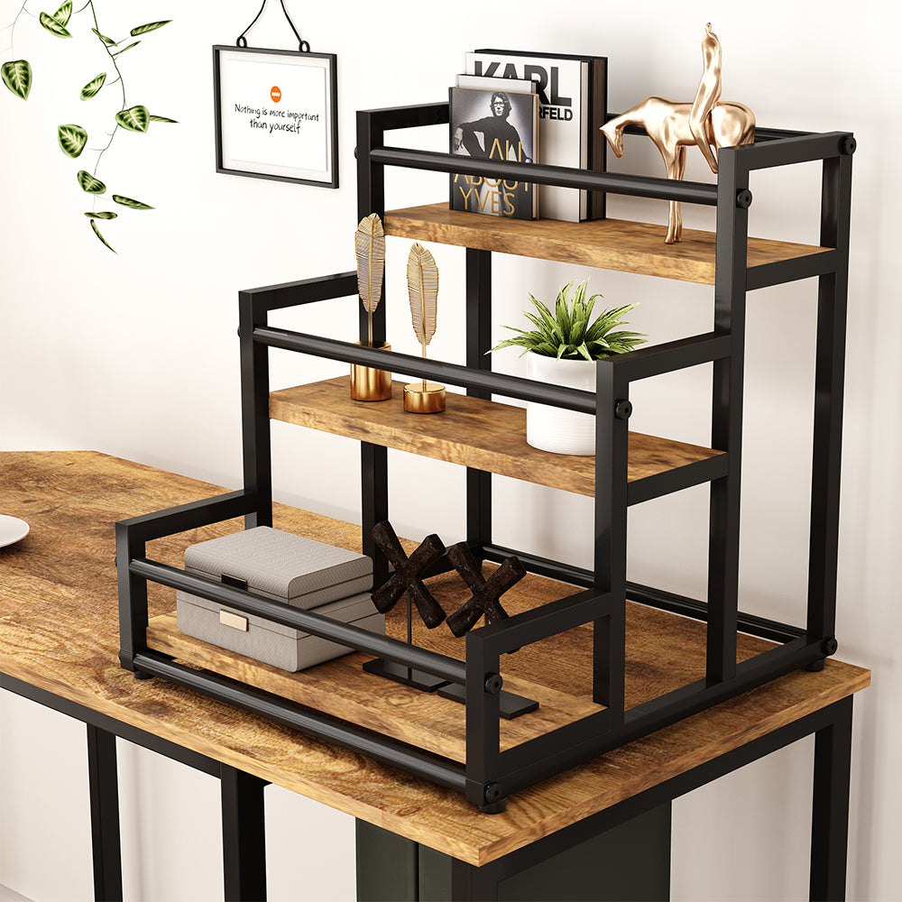 Vicco Scaffale per scale Rovere rustico 33 x 34 cm con 3 scomparti aperti