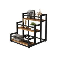 Vicco Scaffale per scale Rovere rustico 33 x 34 cm con 3 scomparti aperti