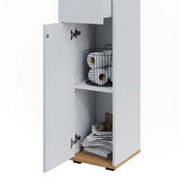 Vicco Mobiletto midi Bianco/Artisan 30 x 97 cm con cassetto