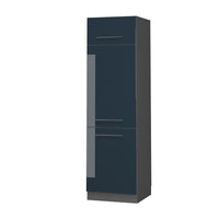 Vicco Armadio frigorifero Blu scuro lucido 60 cm