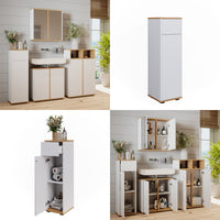 Vicco Mobiletto midi Bianco/Artisan 30 x 97 cm con cassetto