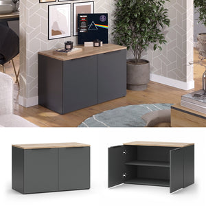 Vicco Credenza Antracite 80 x 50 cm con 2 porte