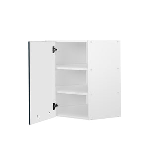 Vicco Mobile angolare da cucina Blu scuro lucido 57 cm