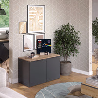 Vicco Credenza Antracite 80 x 50 cm con 2 porte