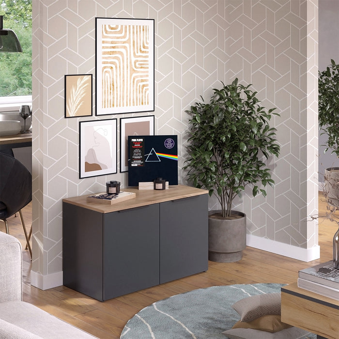 Vicco Credenza Antracite 80 x 50 cm con 2 porte