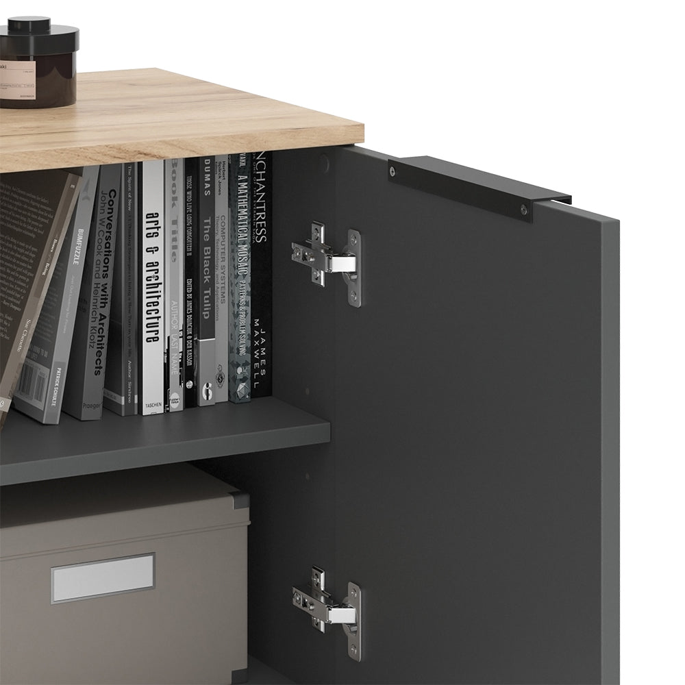 Vicco Credenza Antracite 80 x 50 cm con 2 porte