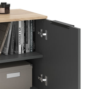 Vicco Credenza Antracite 80 x 50 cm con 2 porte