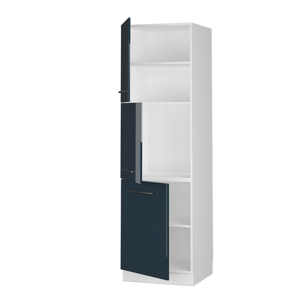 Vicco Mobile per forno da incasso Blu scuro lucido 60 cm