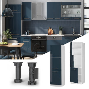 Vicco Mobile per forno da incasso Blu scuro lucido 60 cm