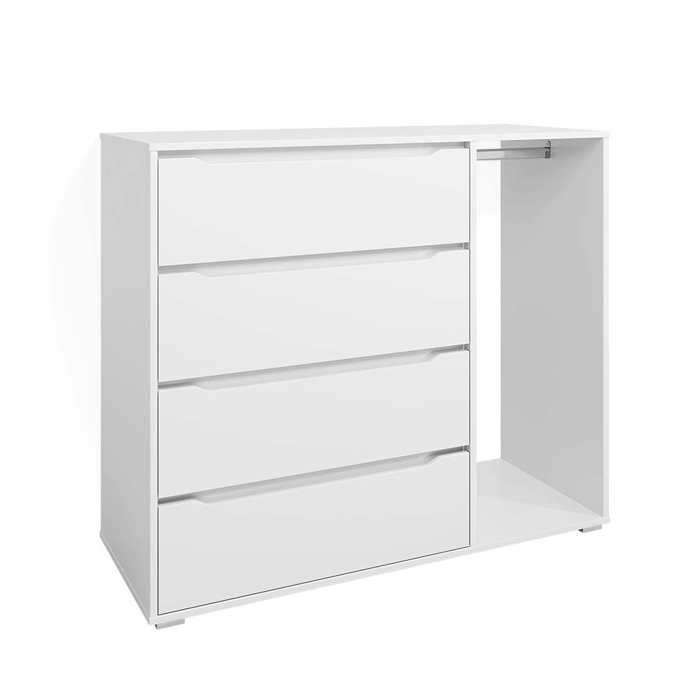 Vicco Guardaroba per bambini Bianco 120 x 101.9 cm con 4 cassetti