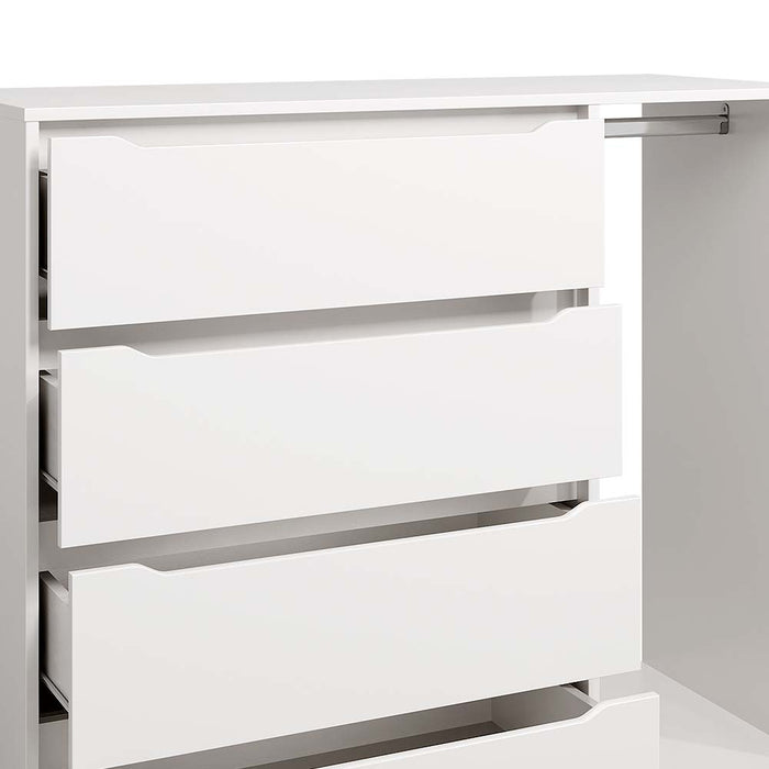 Vicco Guardaroba per bambini Bianco 120 x 101.9 cm con 4 cassetti