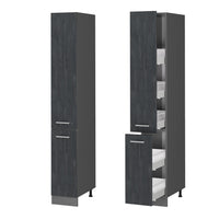 Vicco Armadio da farmacia Calcestruzzo nero 30 cm