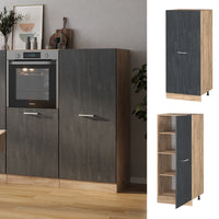 Vicco Mobile per forno da incasso Calcestruzzo nero 60 cm